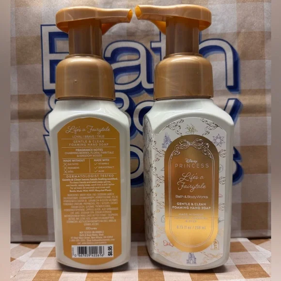 NEW B&BW (2) Life’s A Fairytale Foaming Hand Soaps Disney Princess Collection - Picture 3 of 3